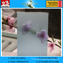 3-12mm Lake Blue Emulsificated Glass with AS/NZS2208: 1996